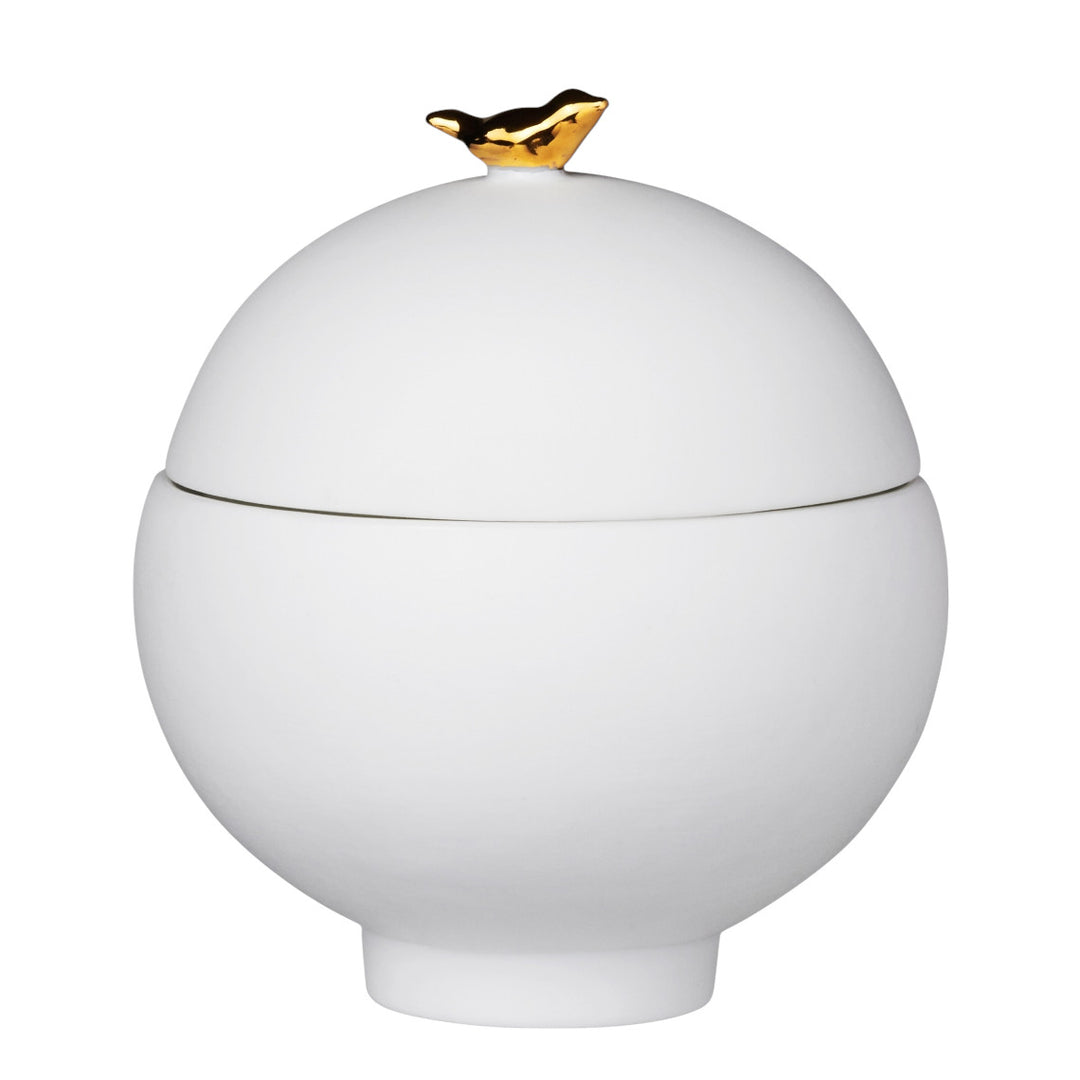 Porzellangeschichten Goldvogel Dose "Vogel"