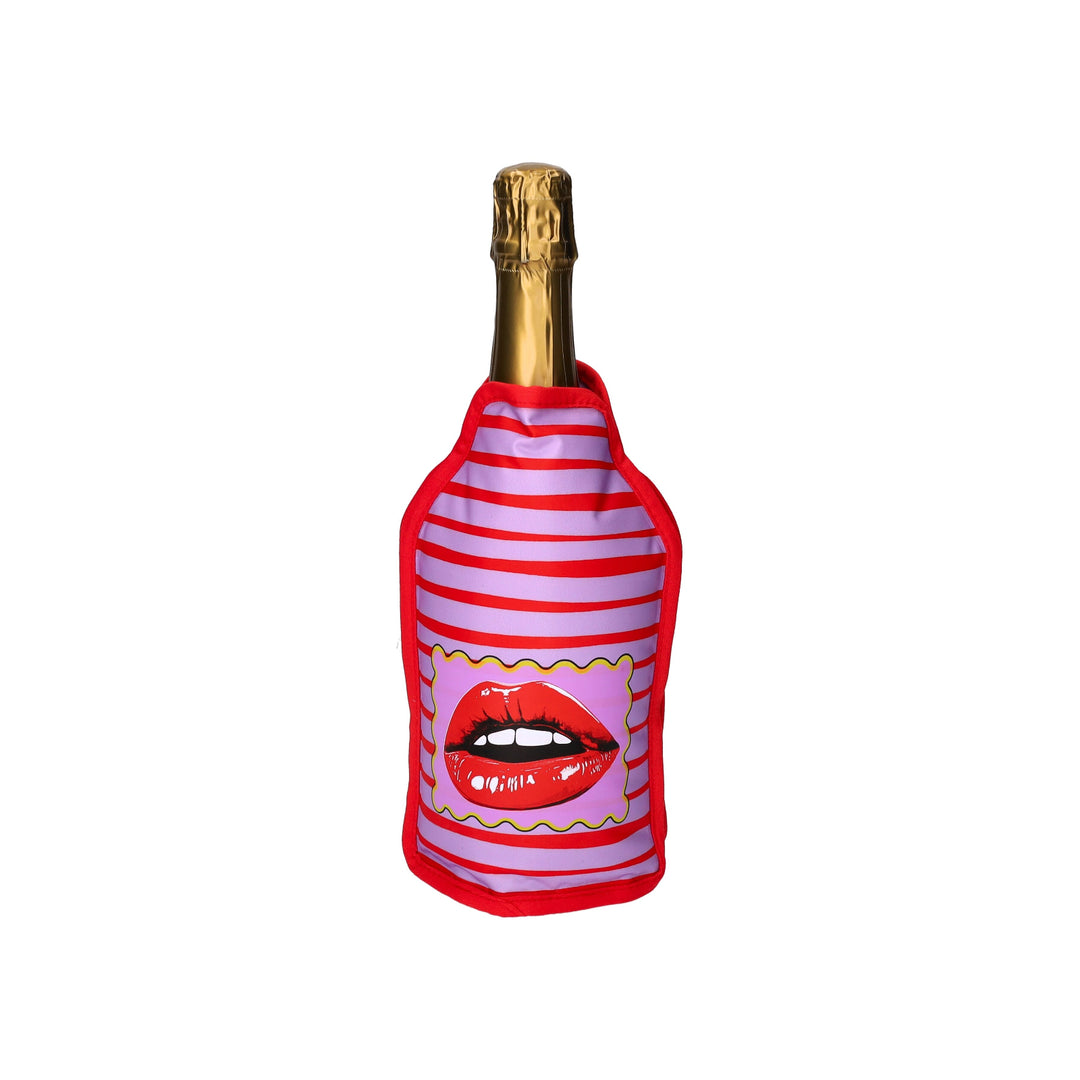 Kühlmanschette, Motiv: Lippen, violett/ rot