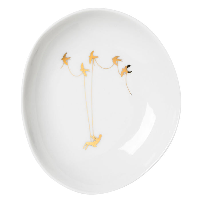 Wunderland Schalenset Blumen gold