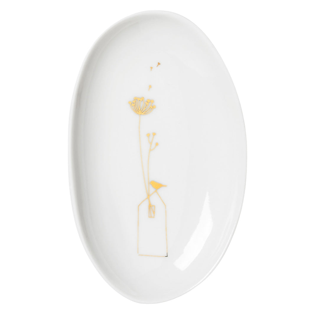 Wunderland Schalenset Blumen gold