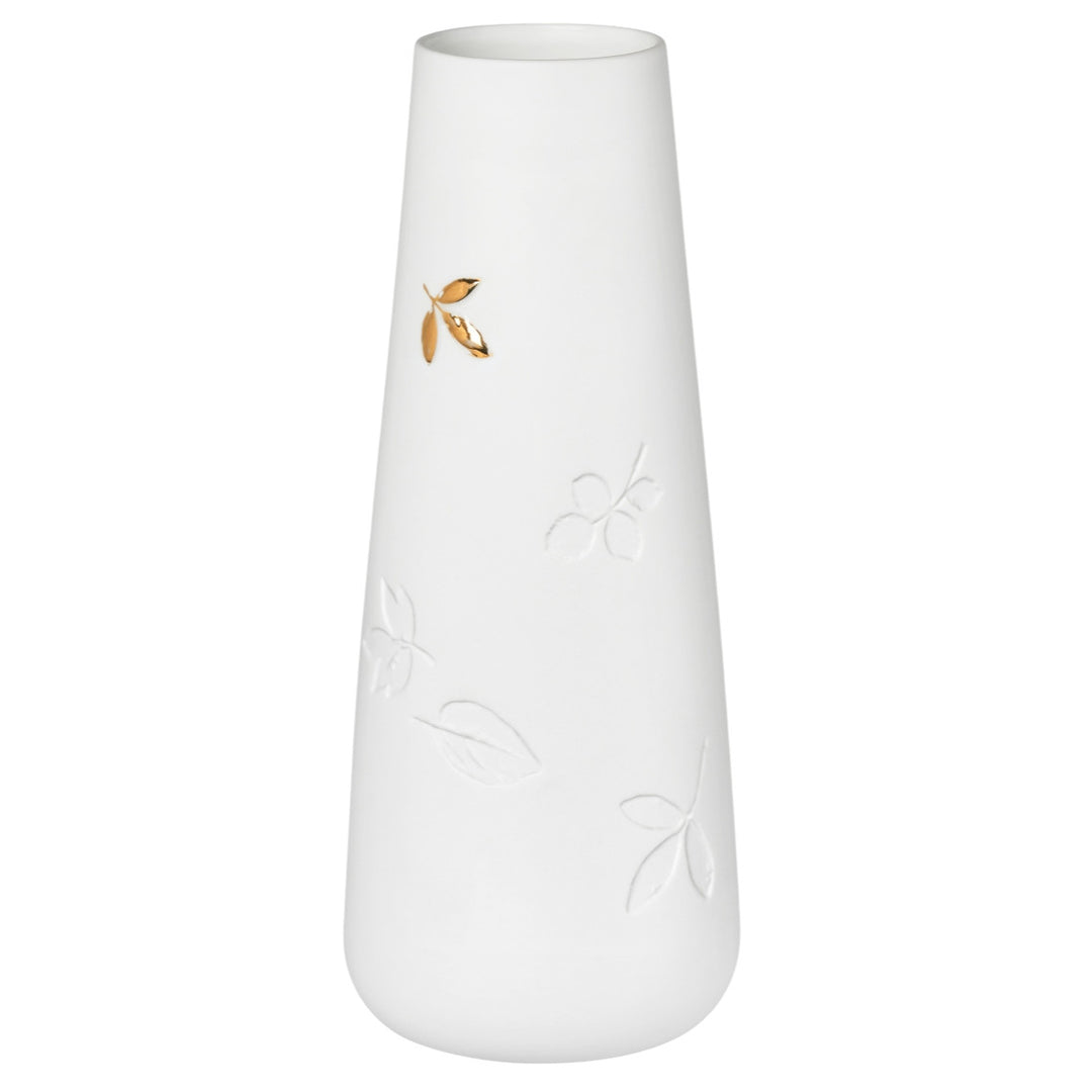 Porzellangeschichten Goldblatt Vase klein "Blatt"