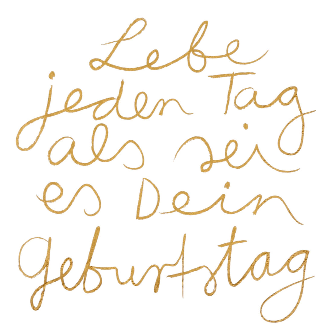 Mix & Match Cocktailserviette "Lebe jeden"