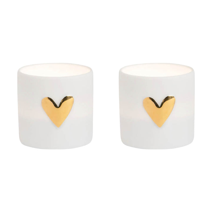 Lichter 2er Set Herz gold