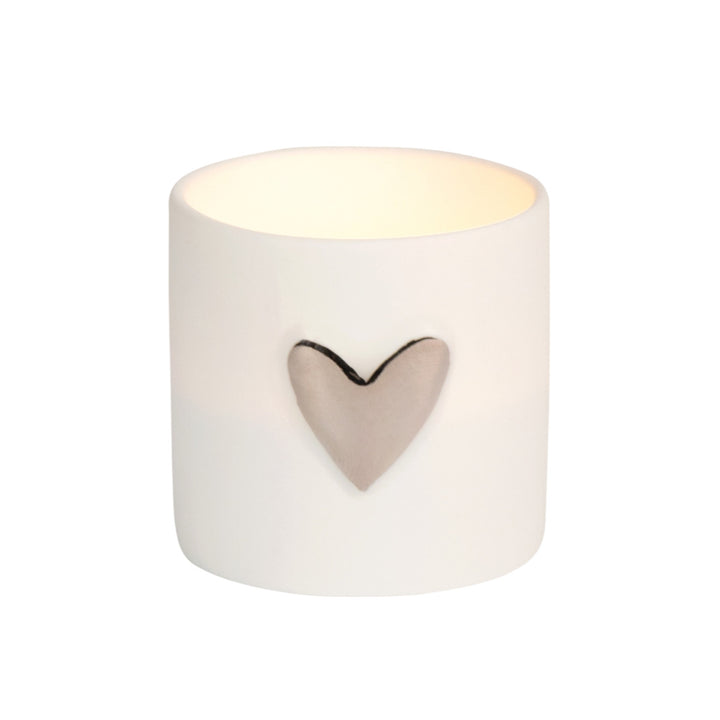 Lichter Herz 2er Set silber D.4.5cm. H.4.5cm