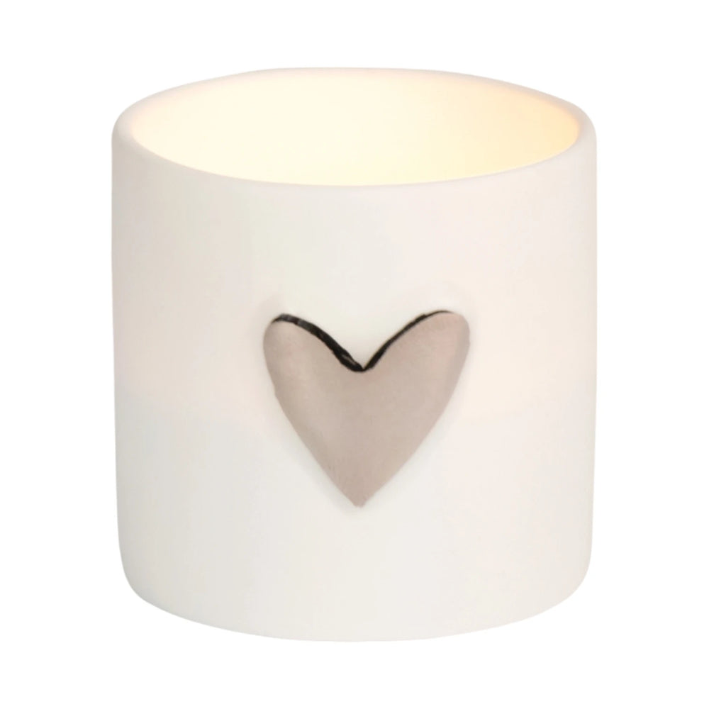 Lichter Herz 2er Set silber D.4.5cm. H.4.5cm