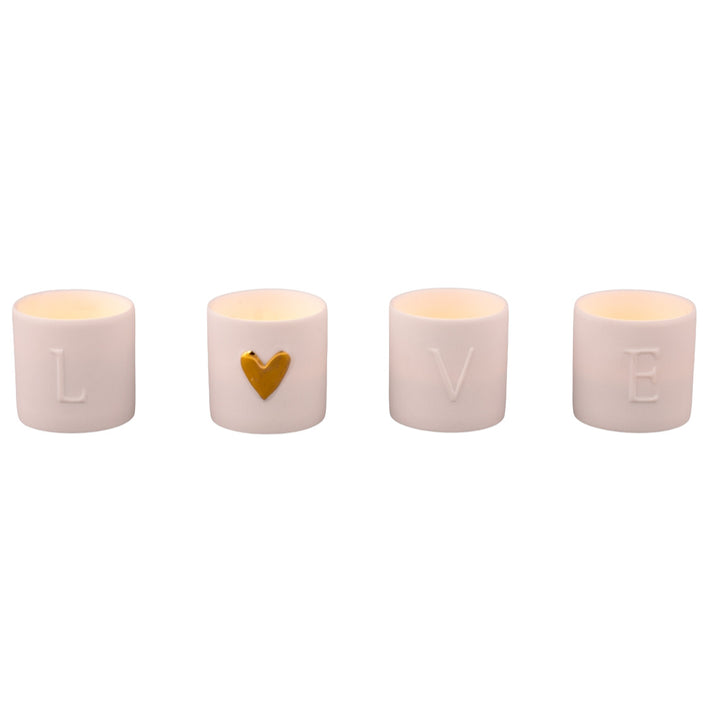 Love Lichter 4er Set
