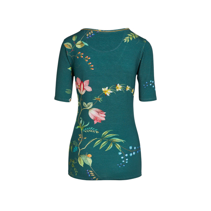 Tjess Kurzarm Shirt Fleur Grandeur Green M