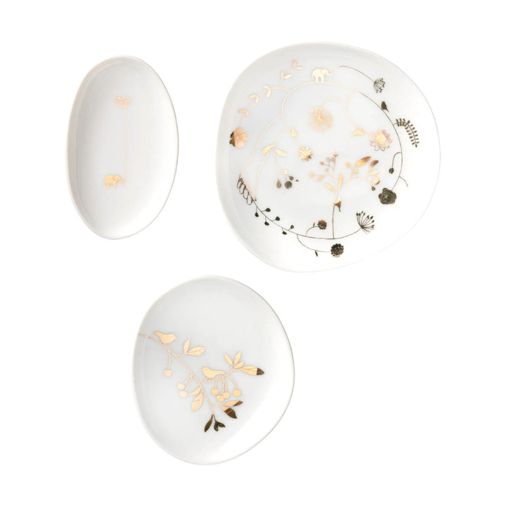 Wunderland Schalenset Garten gold