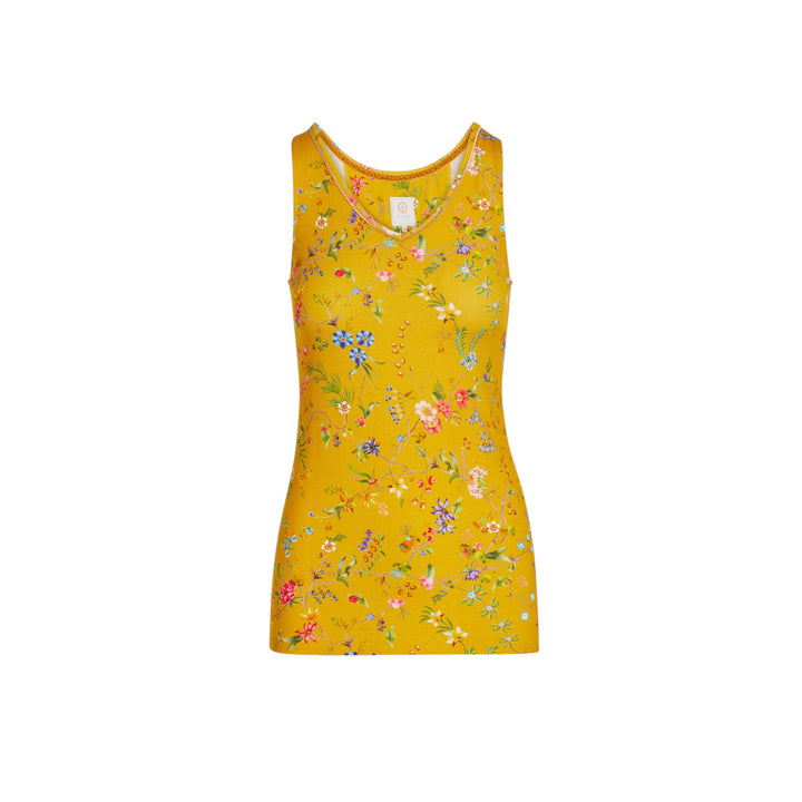 Tessy Ärmelloses Top Petites Fleurs Yellow M