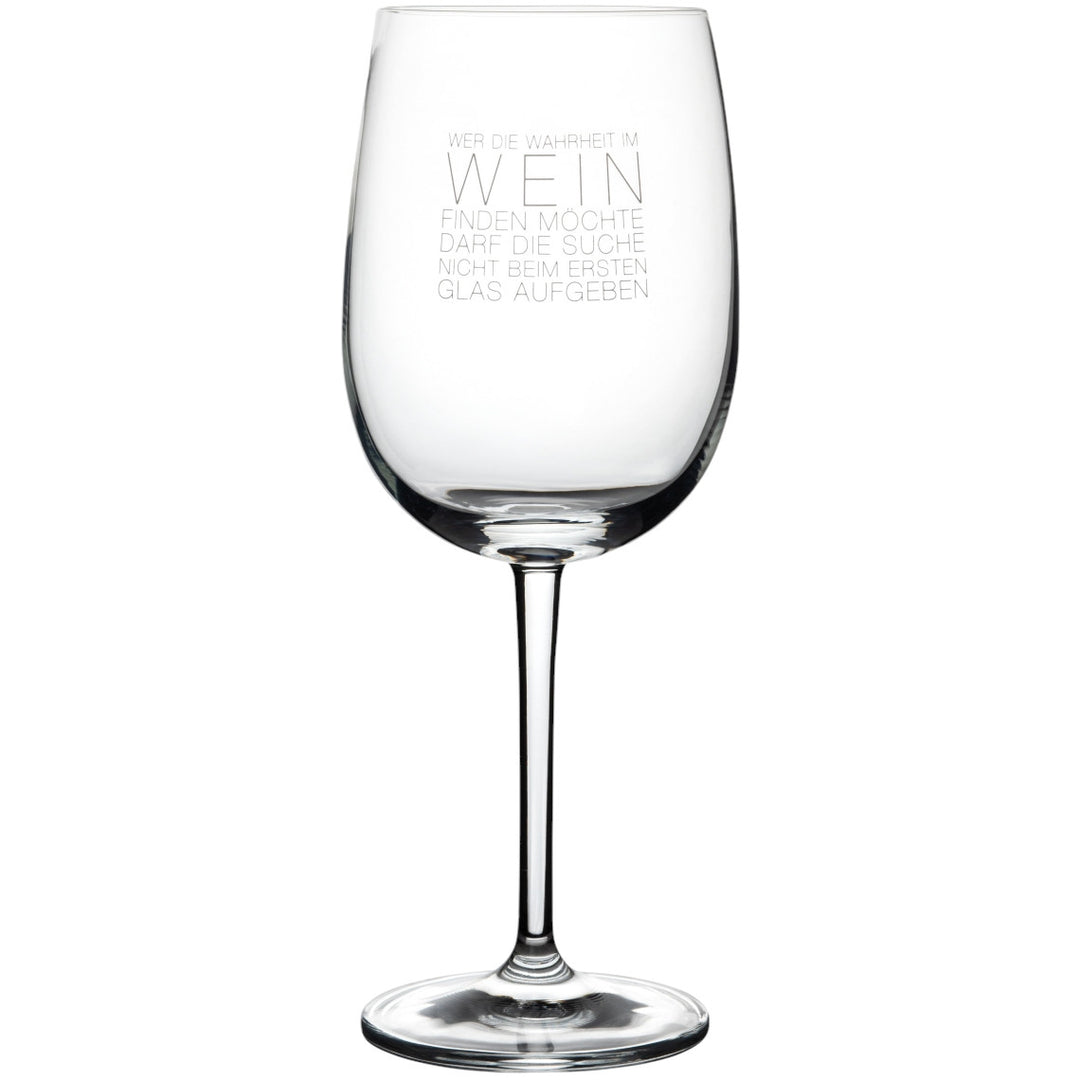 Weinglas "Wahrheit im Wein"