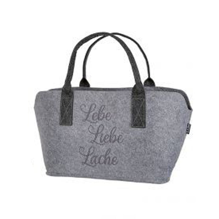 Filz Tasche Lebe Liebe Lache