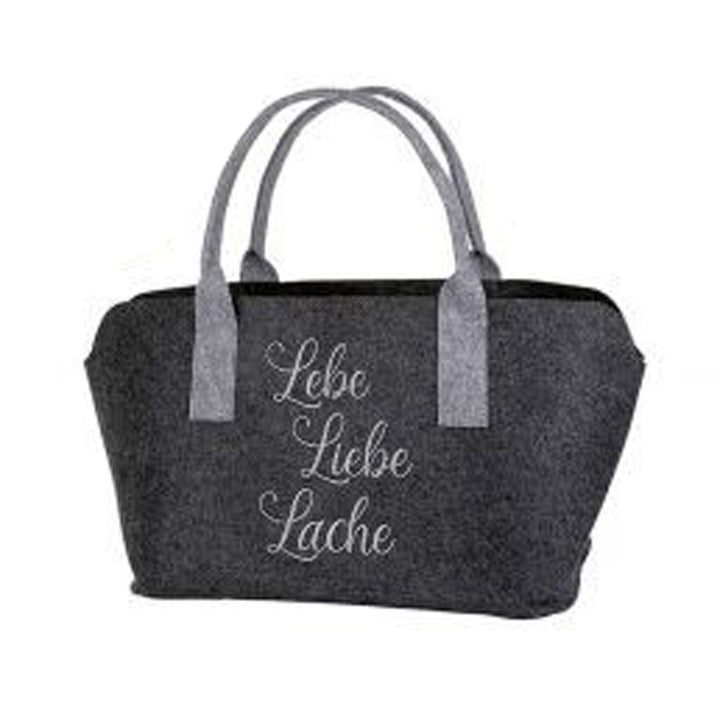 Filz Tasche Lebe Liebe Lache