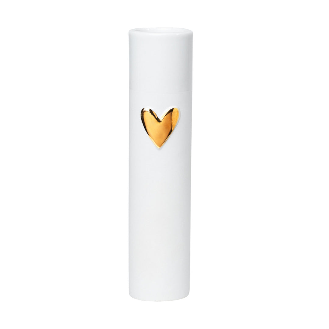 Vase Herz gold