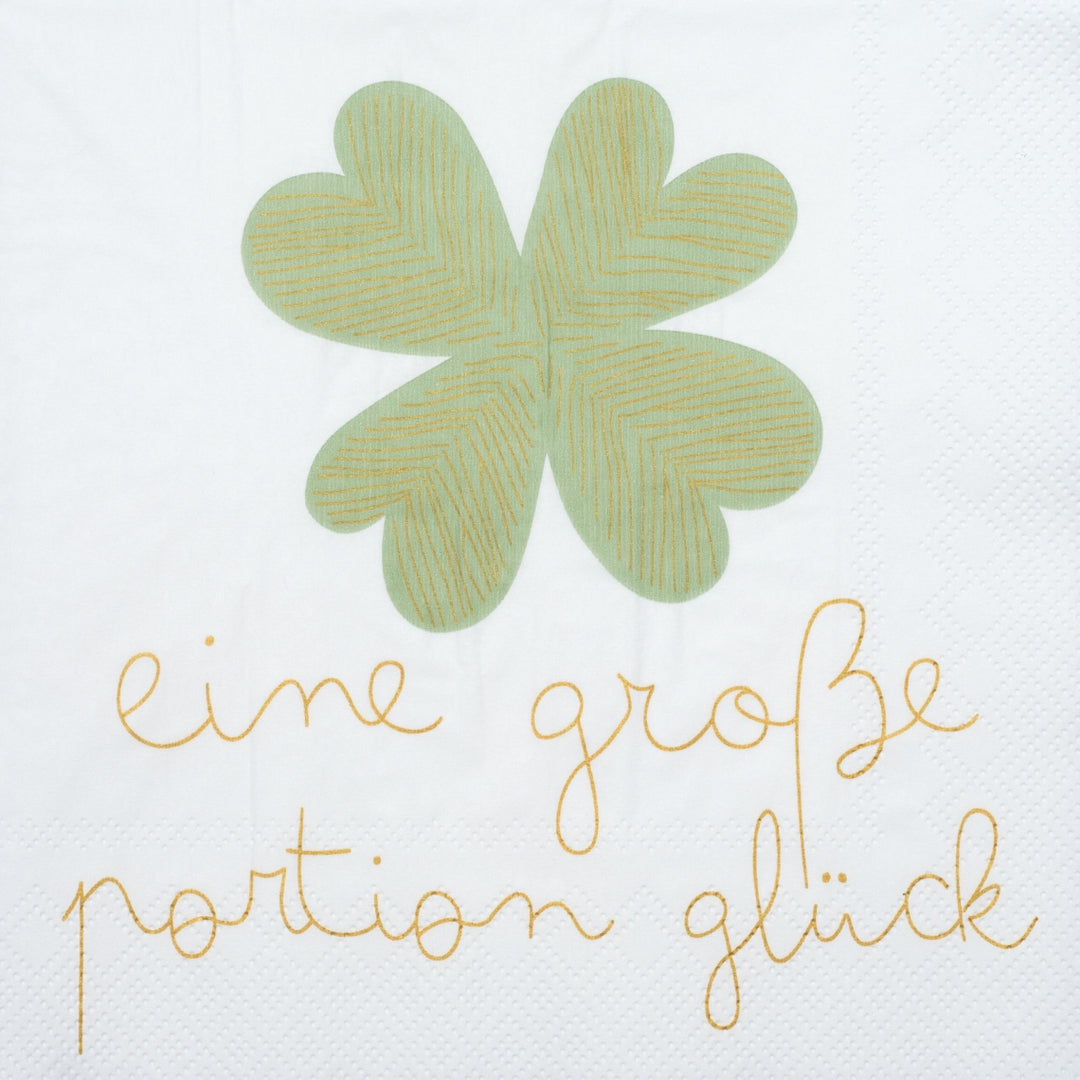 Serviette "Eine große Portion Glück"