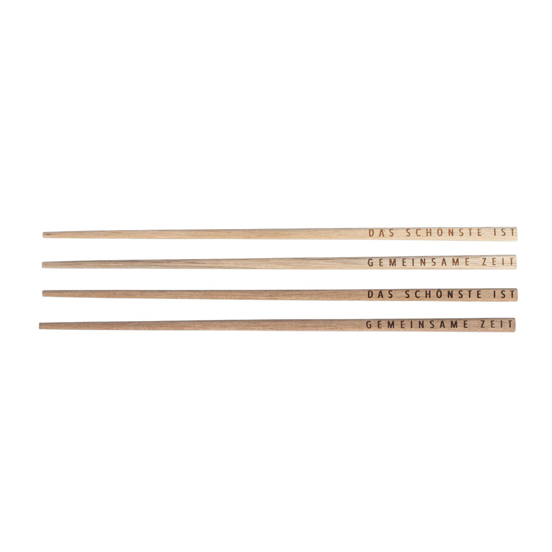 Essstäbchen Set "Das Schönste ist gemeinsame Zeit"