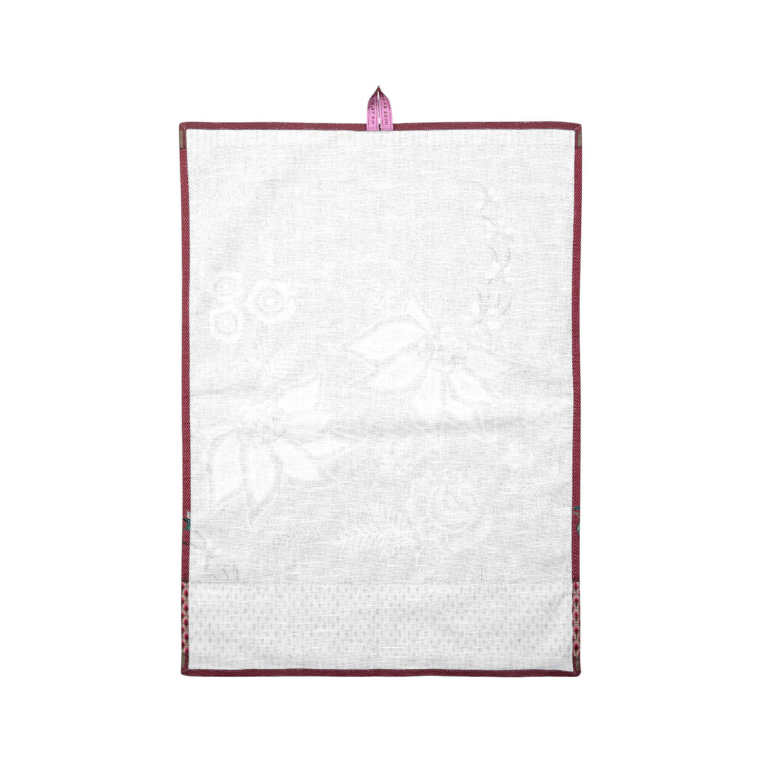 Tea Towel Flower Festival Dark Pink 50x70 cm