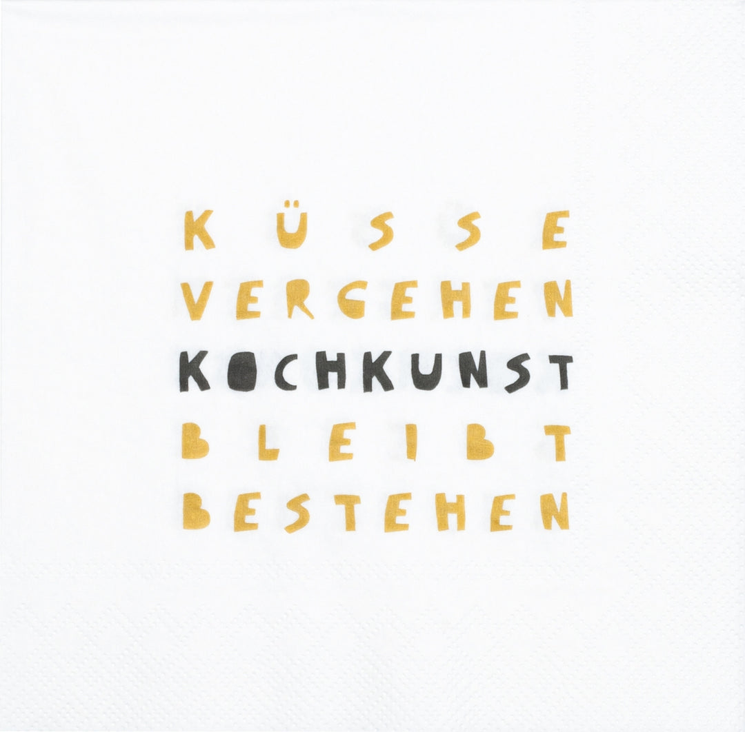 Serviette "Küsse vergehen"