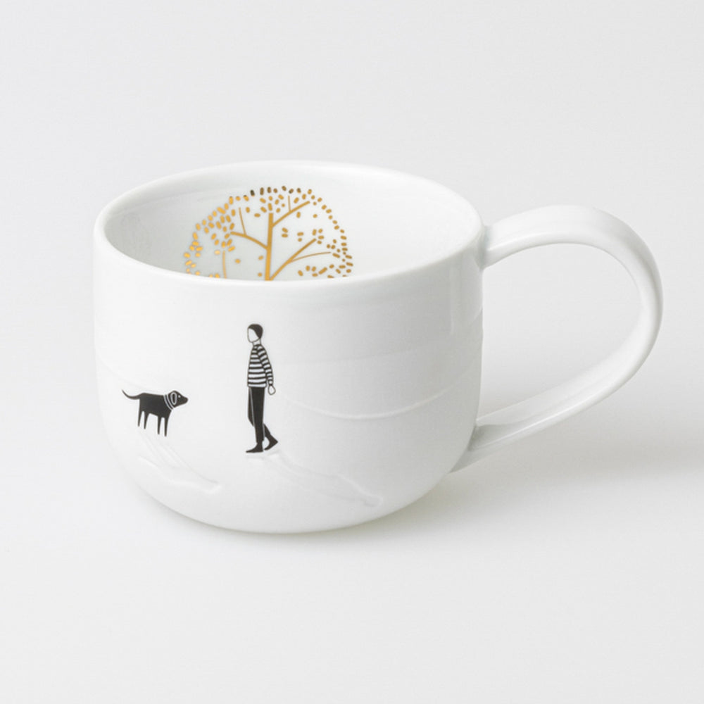 Bildergeschichten Auszeit Tasse Parkspaziergang