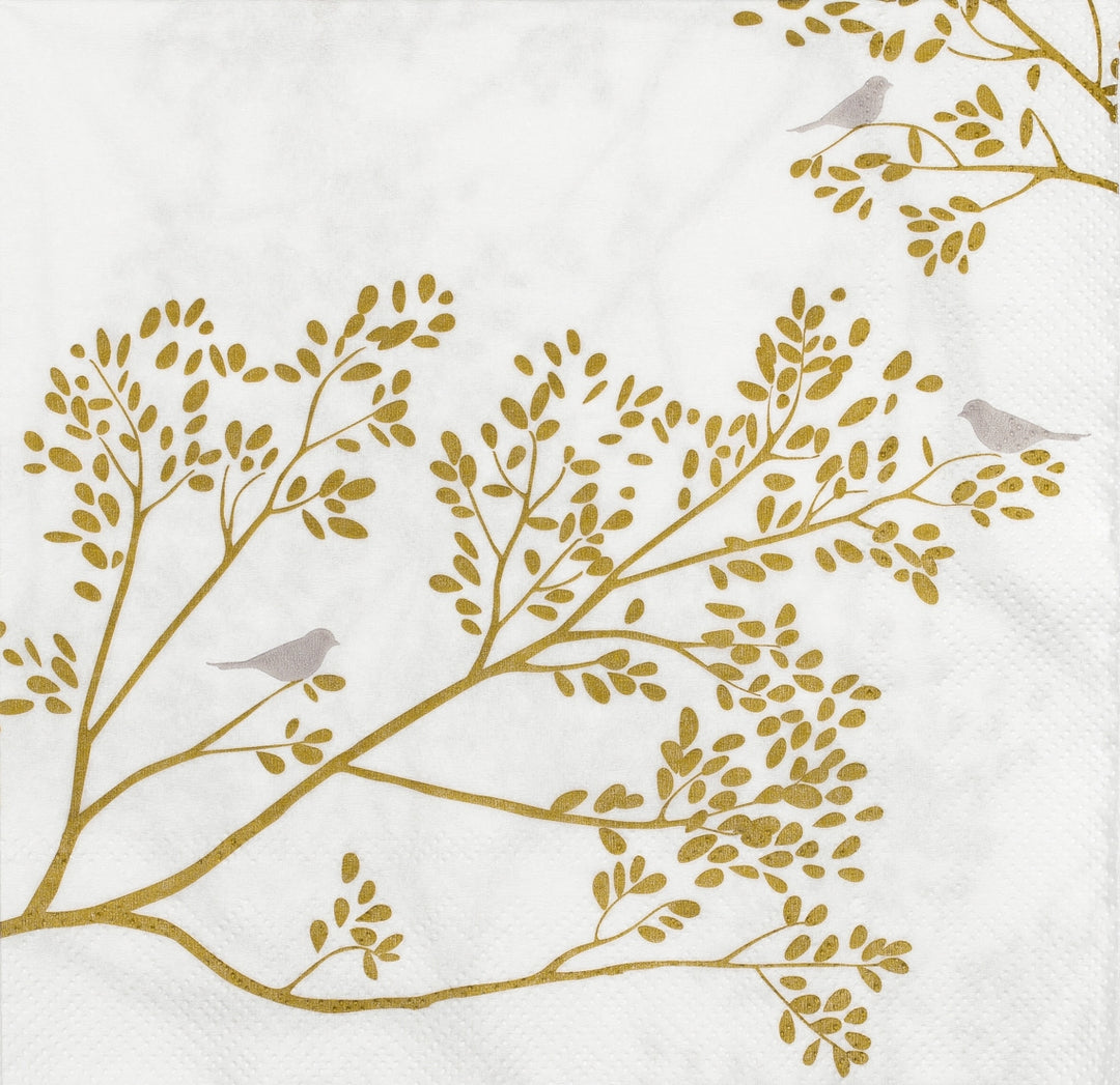 Goldzweig Serviette "Goldvogel"