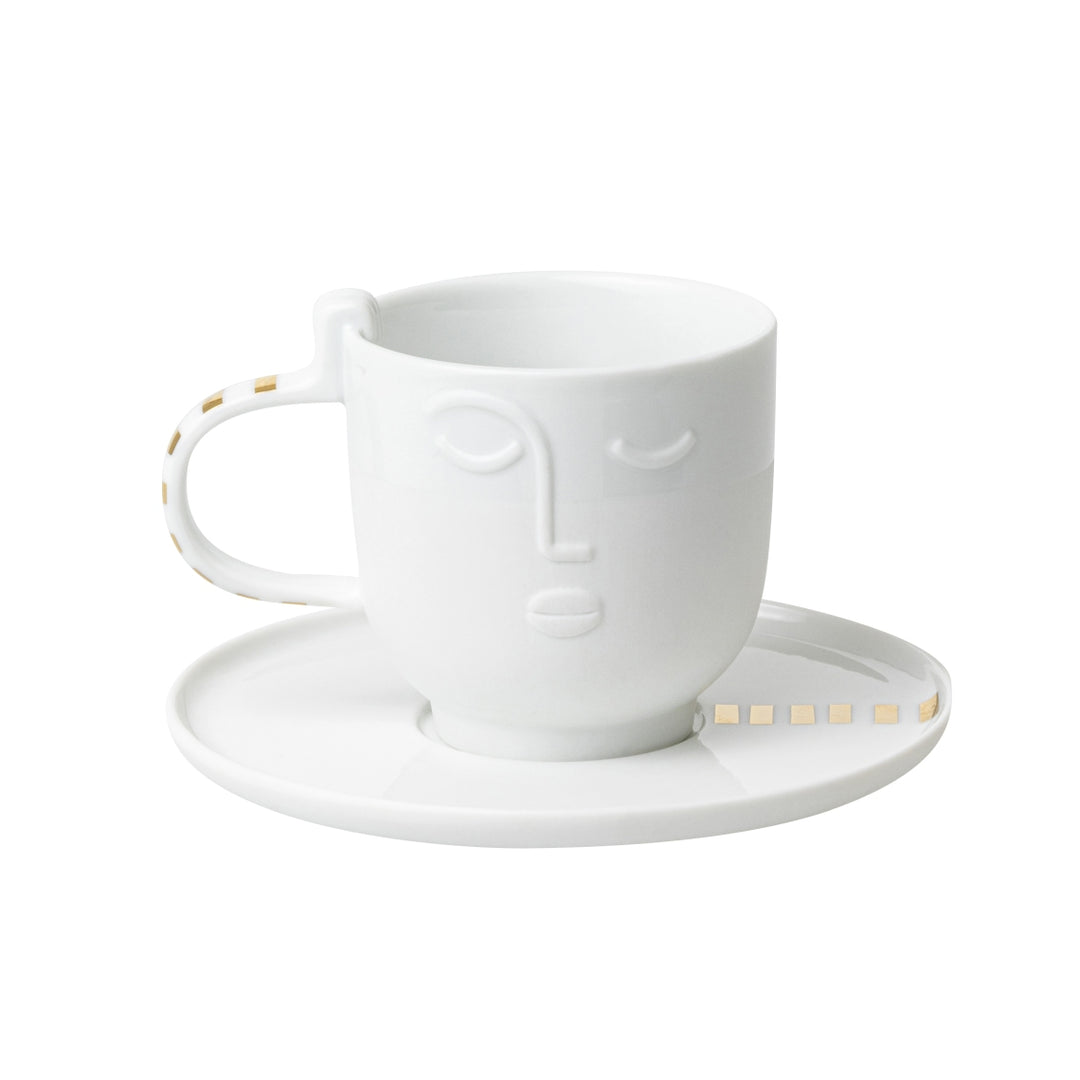 Tischgestalten Tasse Calda mit Untertasse