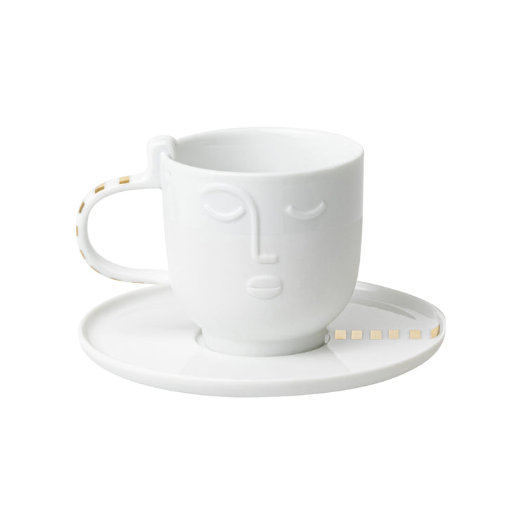 Tischgestalten Tasse Calda mit Untertasse