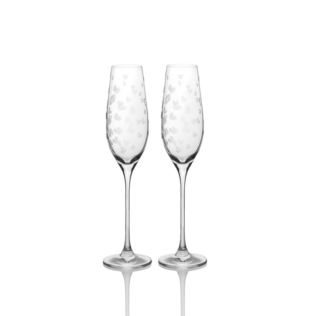 Sektglas 2er Set Herzen