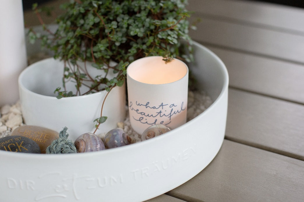 Porzellan-Kranz "Nimm dir Zeit zum träumen"