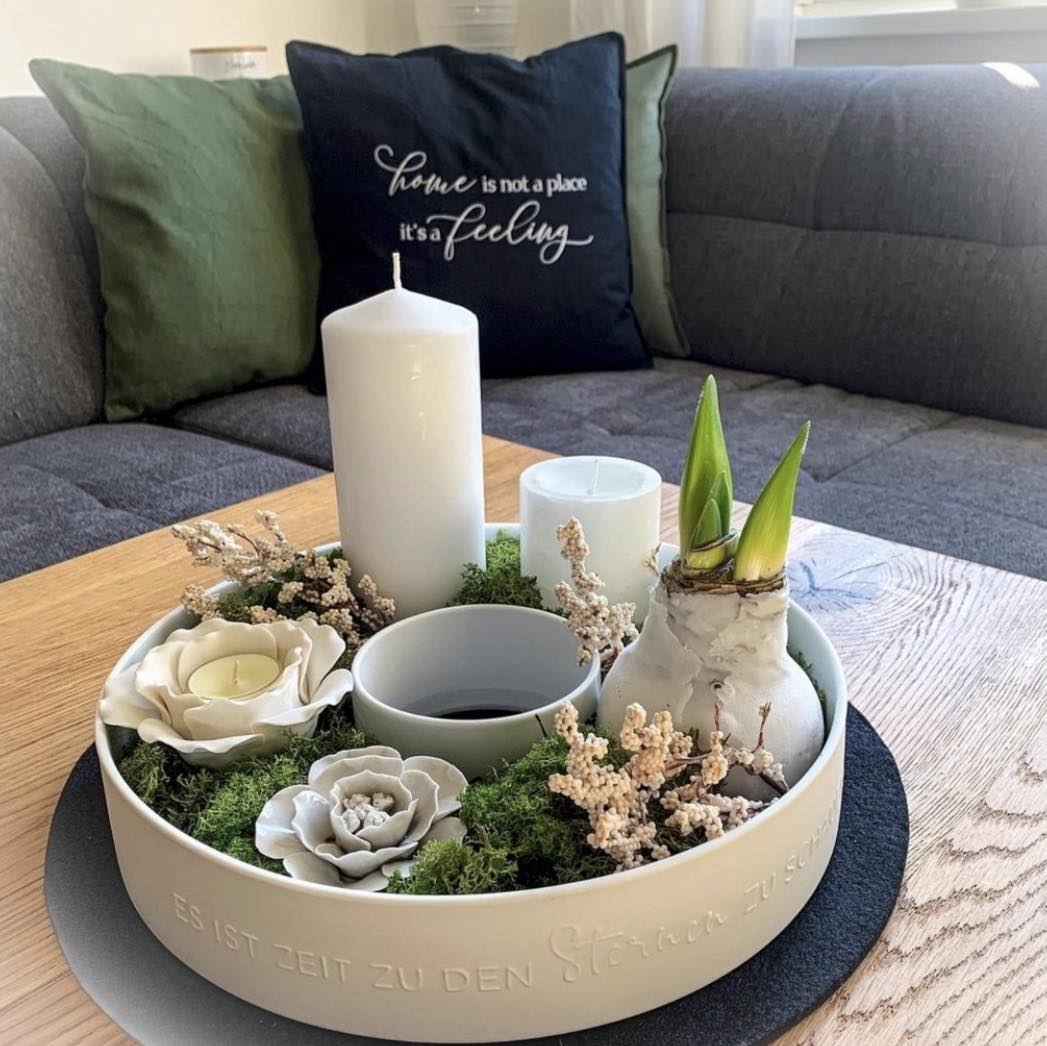 Porzellan-Kranz "Nimm dir Zeit zum träumen"