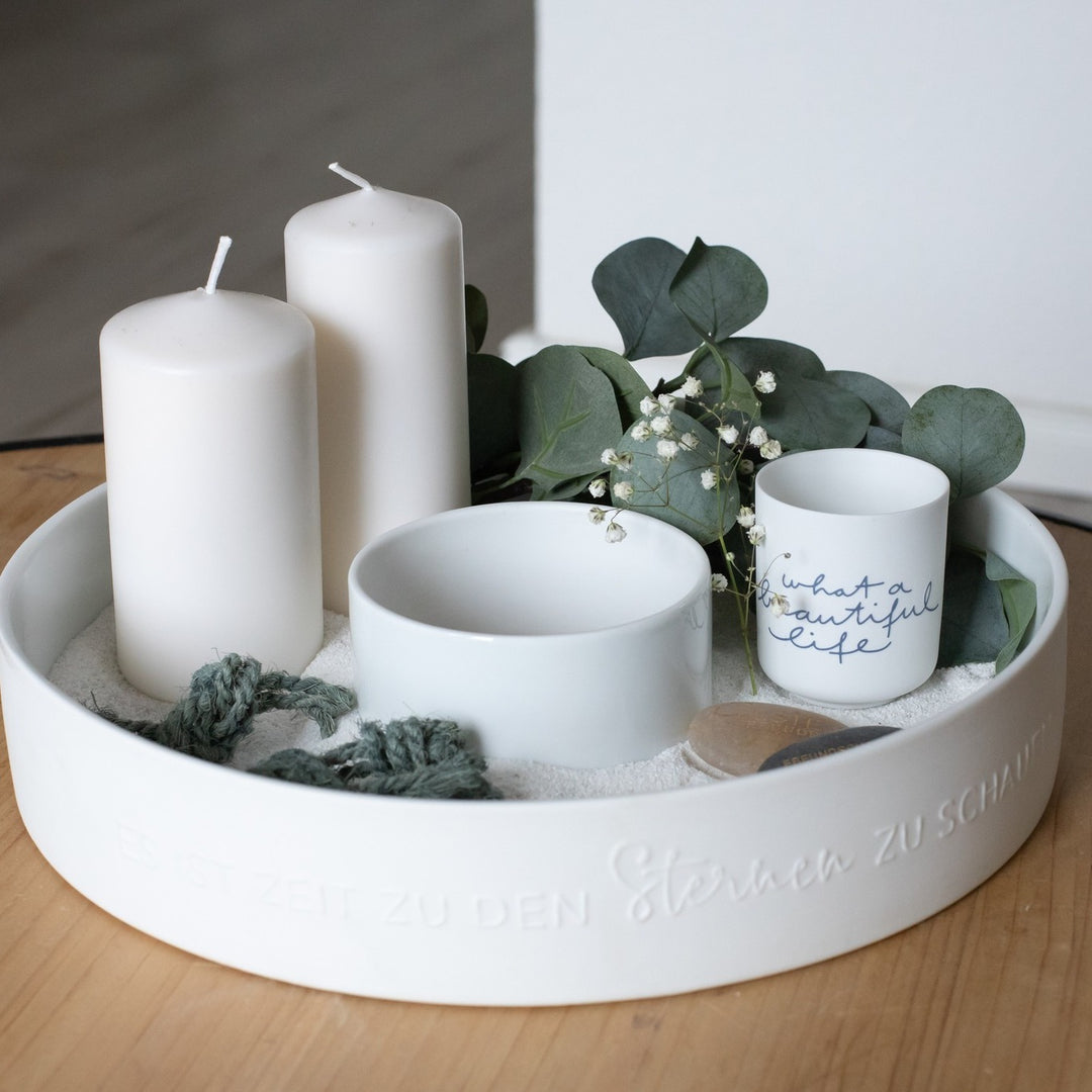 Porzellan-Kranz "Nimm dir Zeit zum träumen"