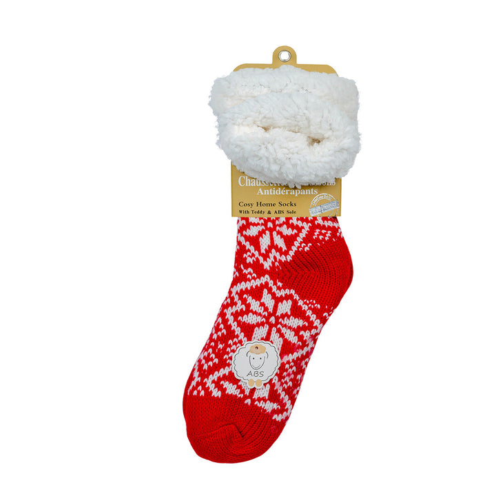 ABS hut socks cuddly soft "Snowflake"