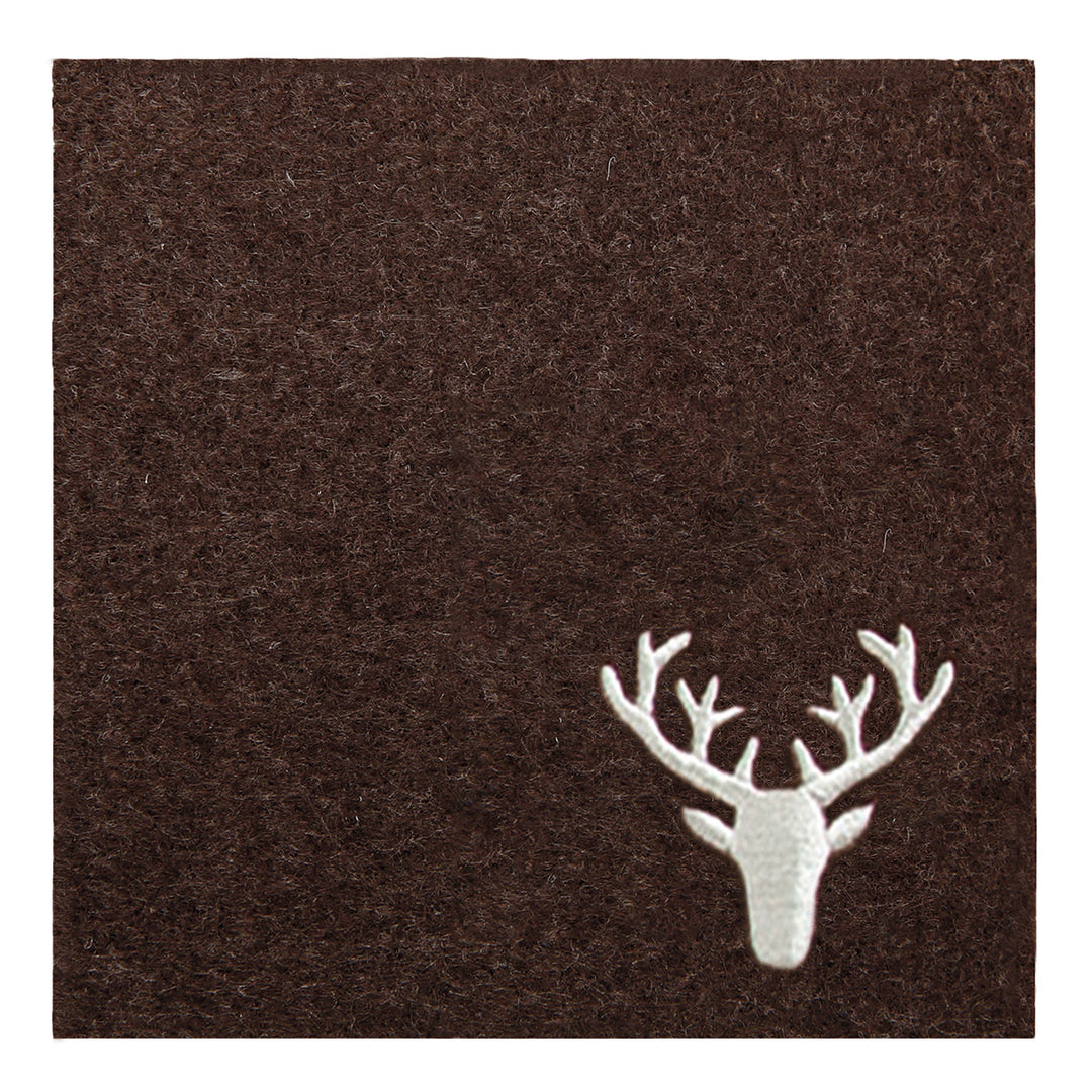 Filz Untersetzer quadratisch "Hirsch"