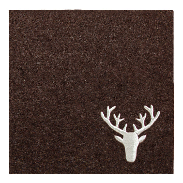 Filz Untersetzer quadratisch "Hirsch"