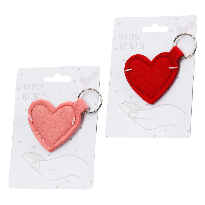 Schlüsselanhänger Herz „Ich bin immer für dich da!/ Ich passe immer auf dich auf!“