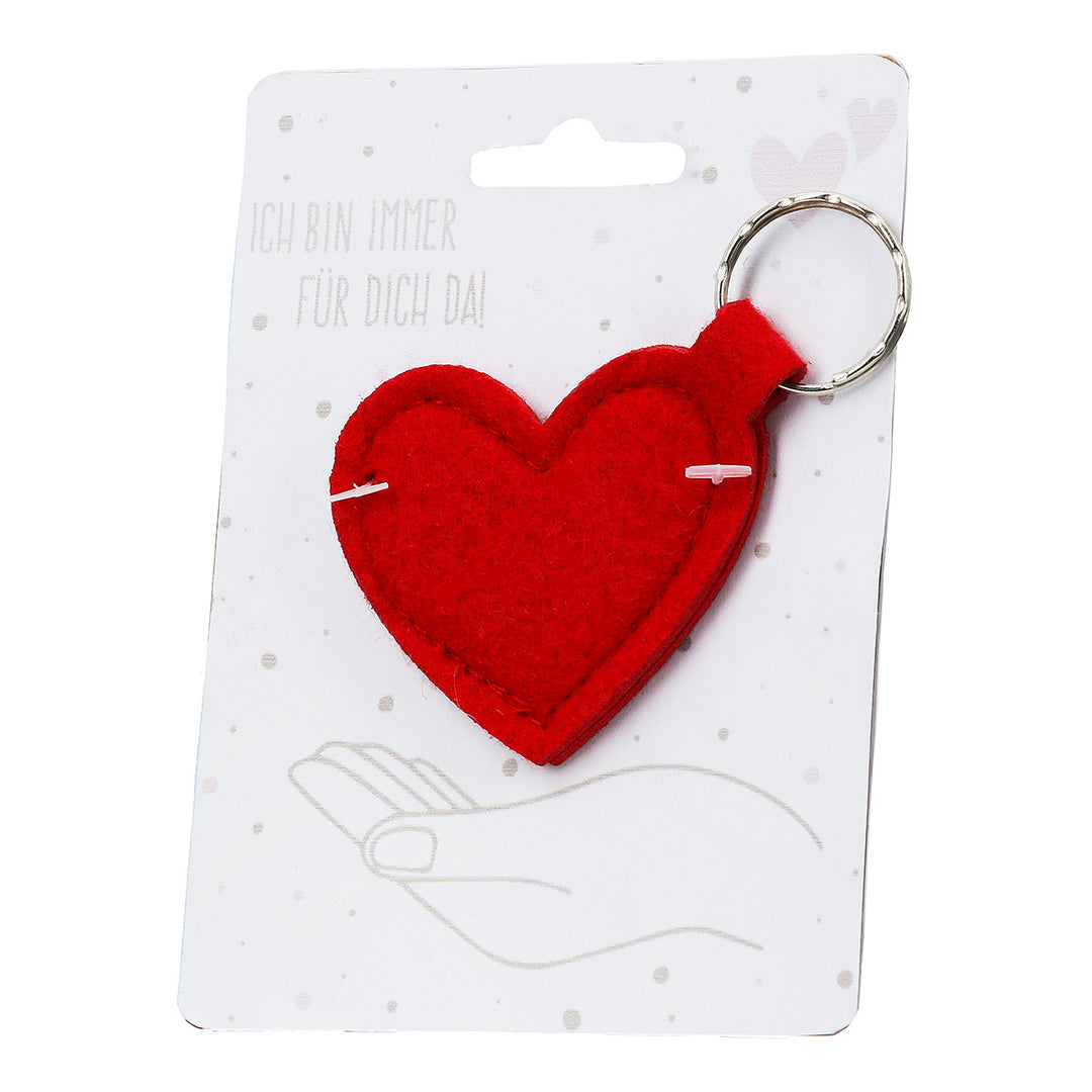 Schlüsselanhänger Herz „Ich bin immer für dich da!/ Ich passe immer auf dich auf!“