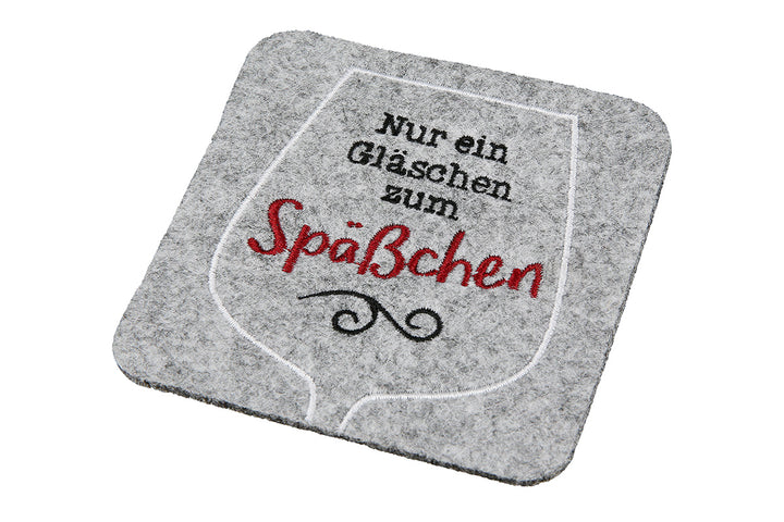Filz Untersetzer quadratisch "Wein"