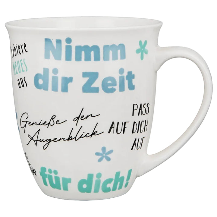 Porzellan Jumbo-Tasse 'Zeit für dich'