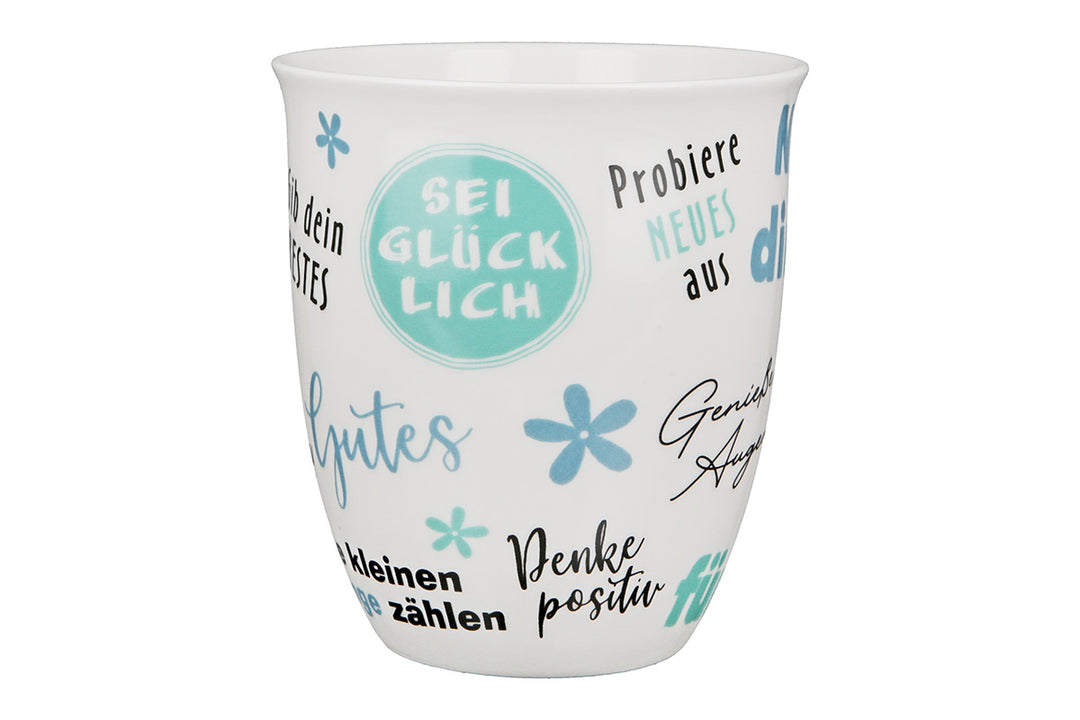 Porzellan Jumbo-Tasse 'Zeit für dich'