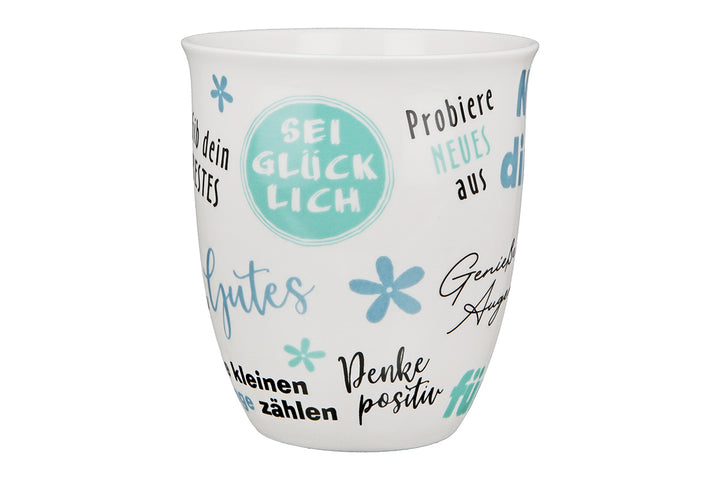 Porzellan Jumbo-Tasse 'Zeit für dich'