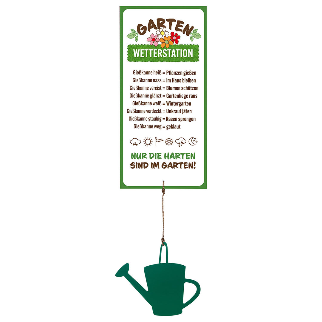 Aluminum Sign Weather Station Garden