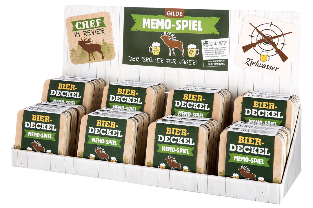 Bierdeckel-Set Memo-Spiel  "Der Brüller"