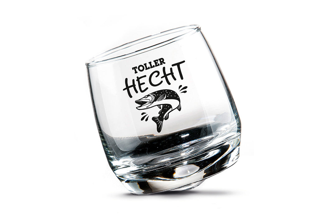 Glas Wackelglas 'Toller Hecht' 2er-Set