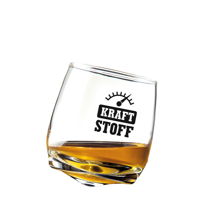 Glas Wackelglas „Kraftstoff“ 2er-Set