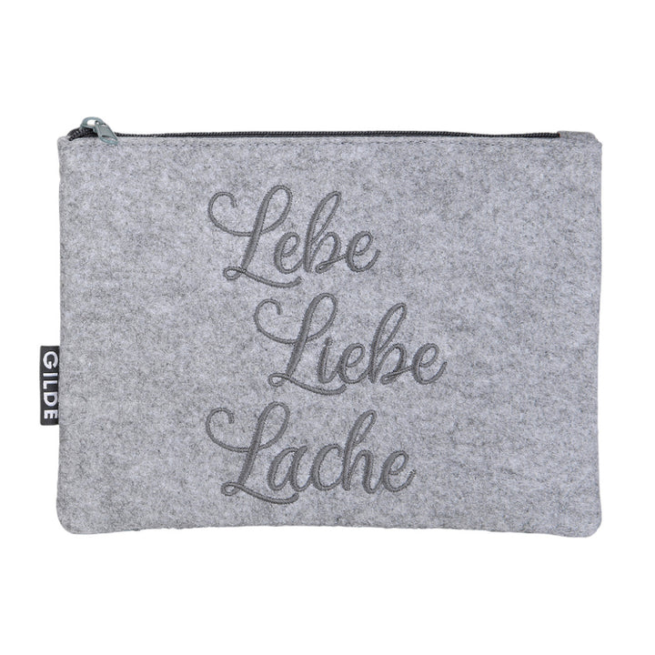 Filz Täschchen Lebe.Liebe.Lache