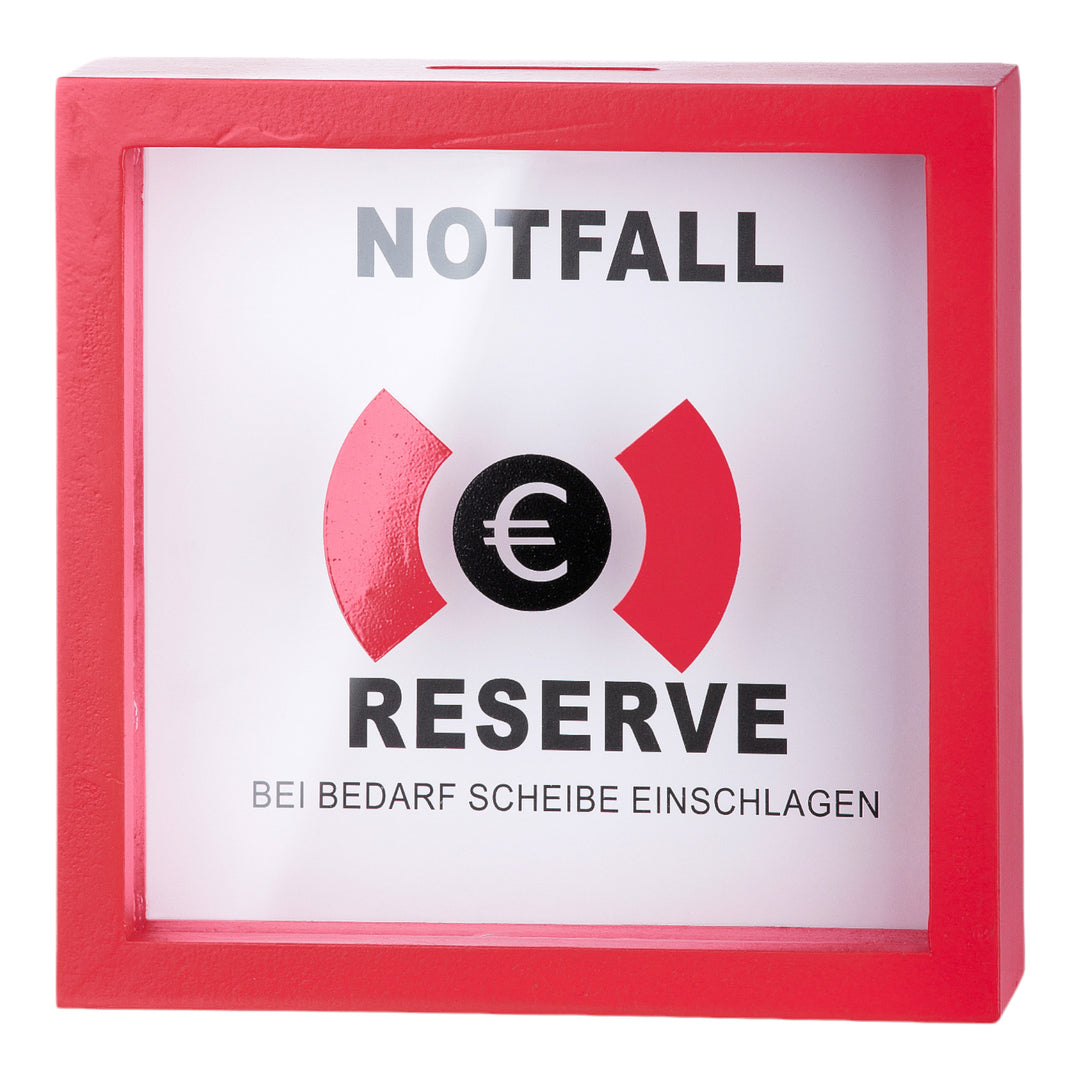 MDF Spardose 'Notfall Reserve' Feuerwehr – Charisma - Deko & Geschenke