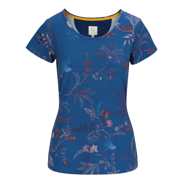 Tilly Kurzarm Shirt Isola Blue M