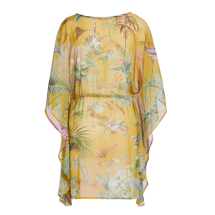 Denu Tunika Palm Scenes Big Yellow L