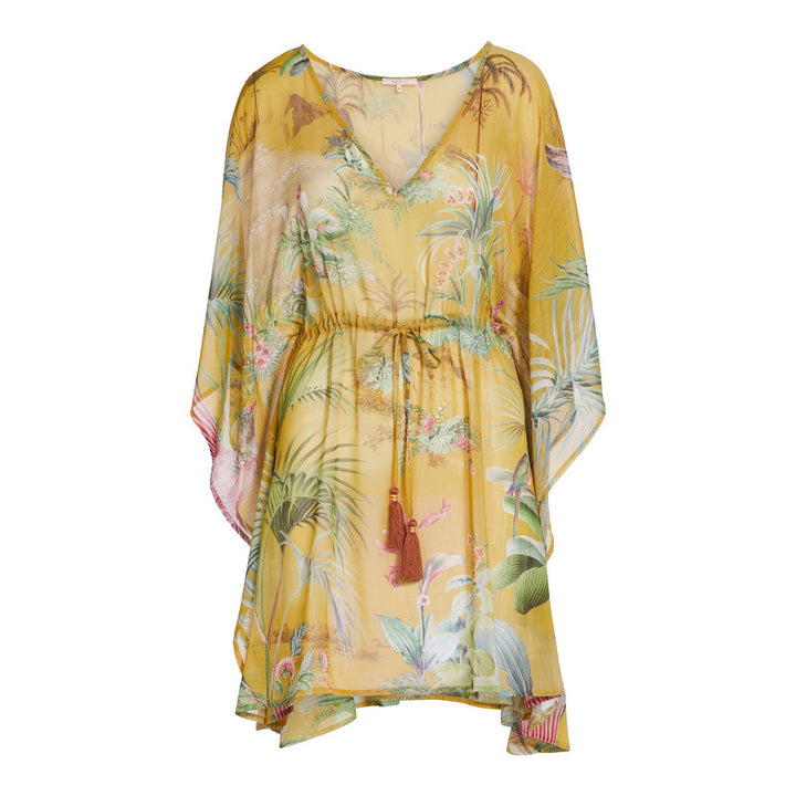Denu Tunika Palm Scenes Big Yellow L