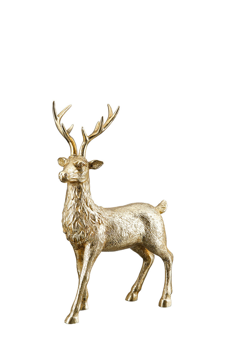 Figur Hirsch gold Poly
