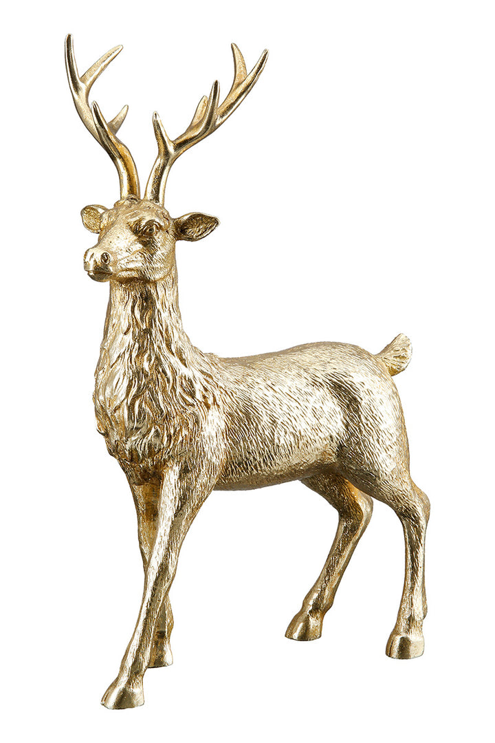 Figur Hirsch gold Poly
