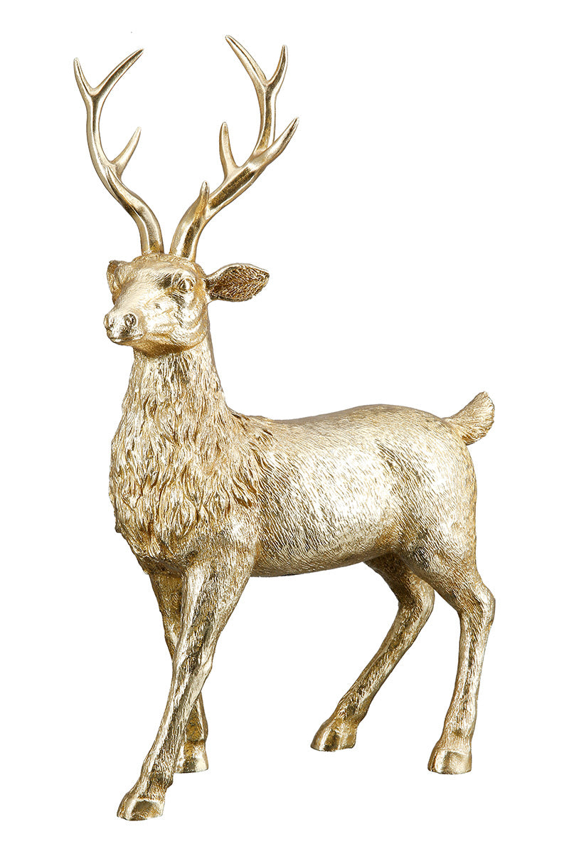 Figur Hirsch gold Poly